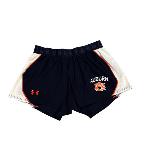 Under Armour Auburn Tigers Athletic‎ Shorts Women's XS Running Gym Summer - Picture 1 of 9